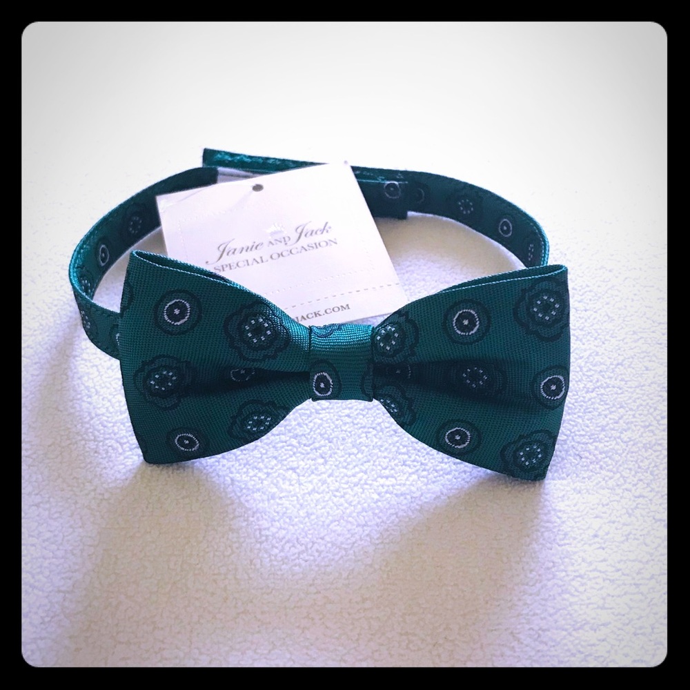 NWT Janie & Jack Bow Tie (Green)